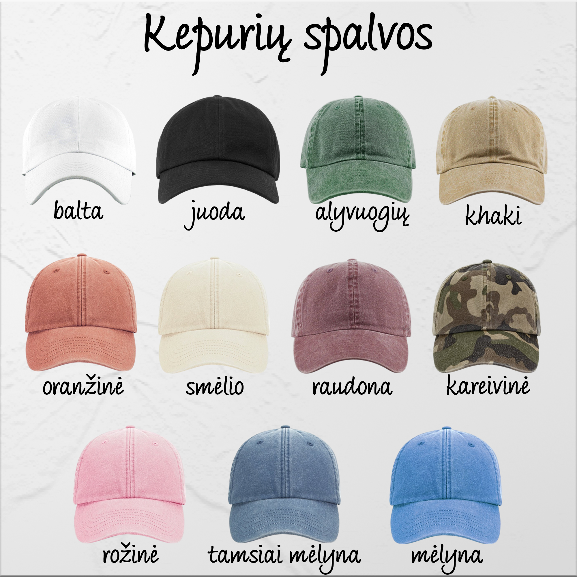 Individuali siuvinėta kepurė iš Jūsų nuotraukos