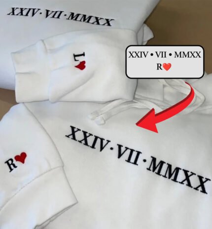 Siuvinėtas džemperis su jūsų tekstu