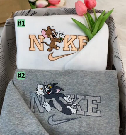 Tomas & Džeris su kava ("Tom & Jerry") – siuvinėtas džemperis