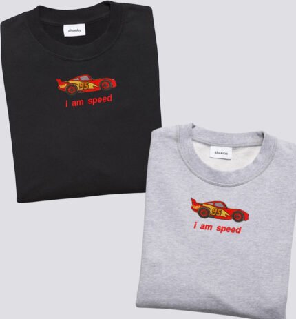 I am Speed (Makvynas ir Sali) – siuvinėtas džemperis