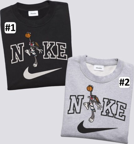 Kiškis Bunny Basketball – siuvinėtas džemperis