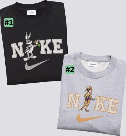 Triušis Bagsas ir Lėla (Bunny Bugs & Lola) – siuvinėtas džemperis