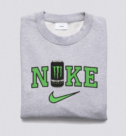 Monster Energetinis gėrimas – siuvinėtas džemperis