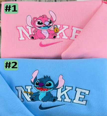 Stičas & Angel (raktas ir spyna) – siuvinėtas džemperis