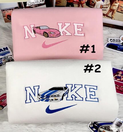 Honda S2000 ir Nissan Skyline R34 – siuvinėtas džemperis