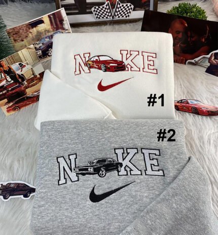 Nissan Skyline R34 Brian & Dodge Charger Dominic ("Fast & Furious") – siuvinėtas džemperis